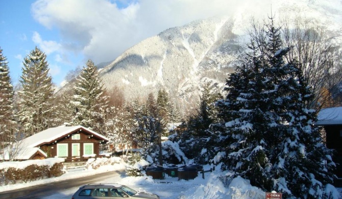 Chalet de 3 chambres a Chamonix Mont Blanc a 200 m des pistes avec terrasse amenagee et wifi