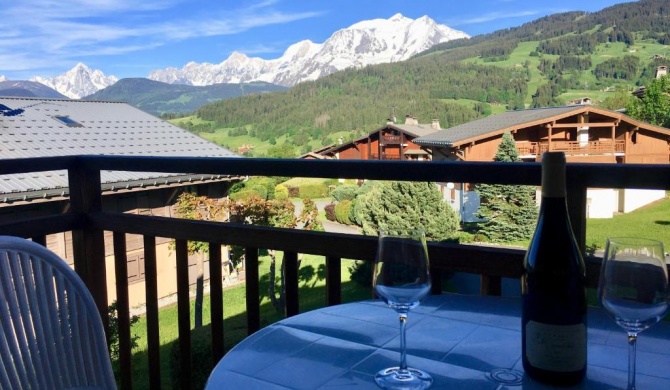 Appartement cosy et chaleureux à Megève avec vue sur le Mont Blanc